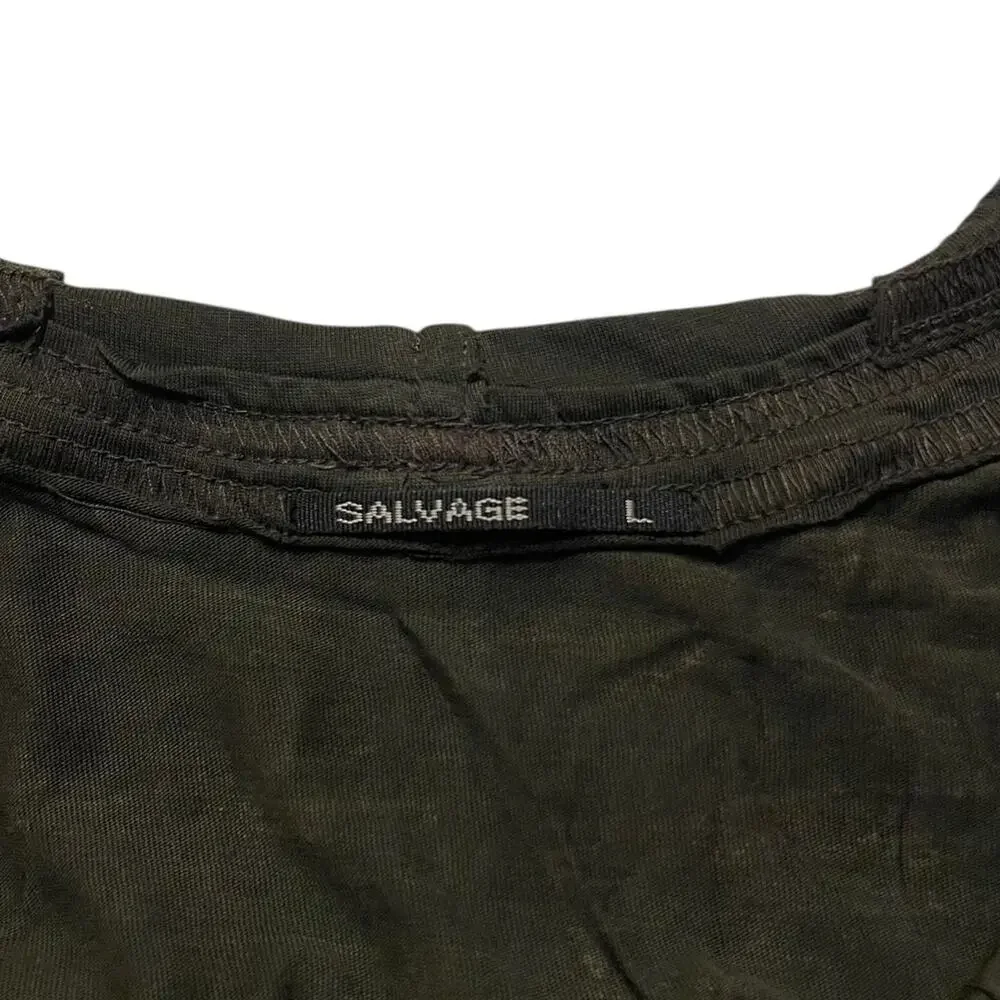 NWOT Vintage Y2K Salvage grunge punk goth lace-up tank dress Size L - Picture 8 of 8